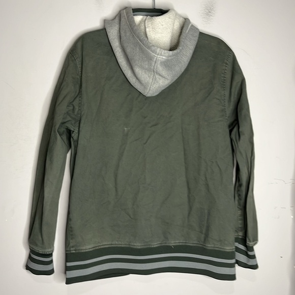 The Hundreds Reloaded Green Varsity Hooded Canvas Jacket Bomb Mens, Size L - Picture 9 of 16